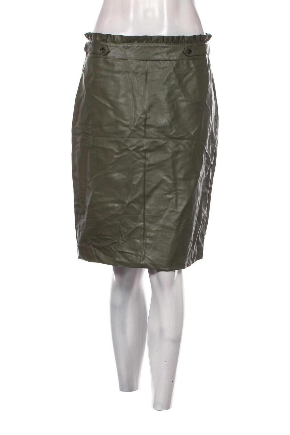 Δερμάτινη φούστα Orsay, Μέγεθος L, Χρώμα Πράσινο, Τιμή 4,70 €