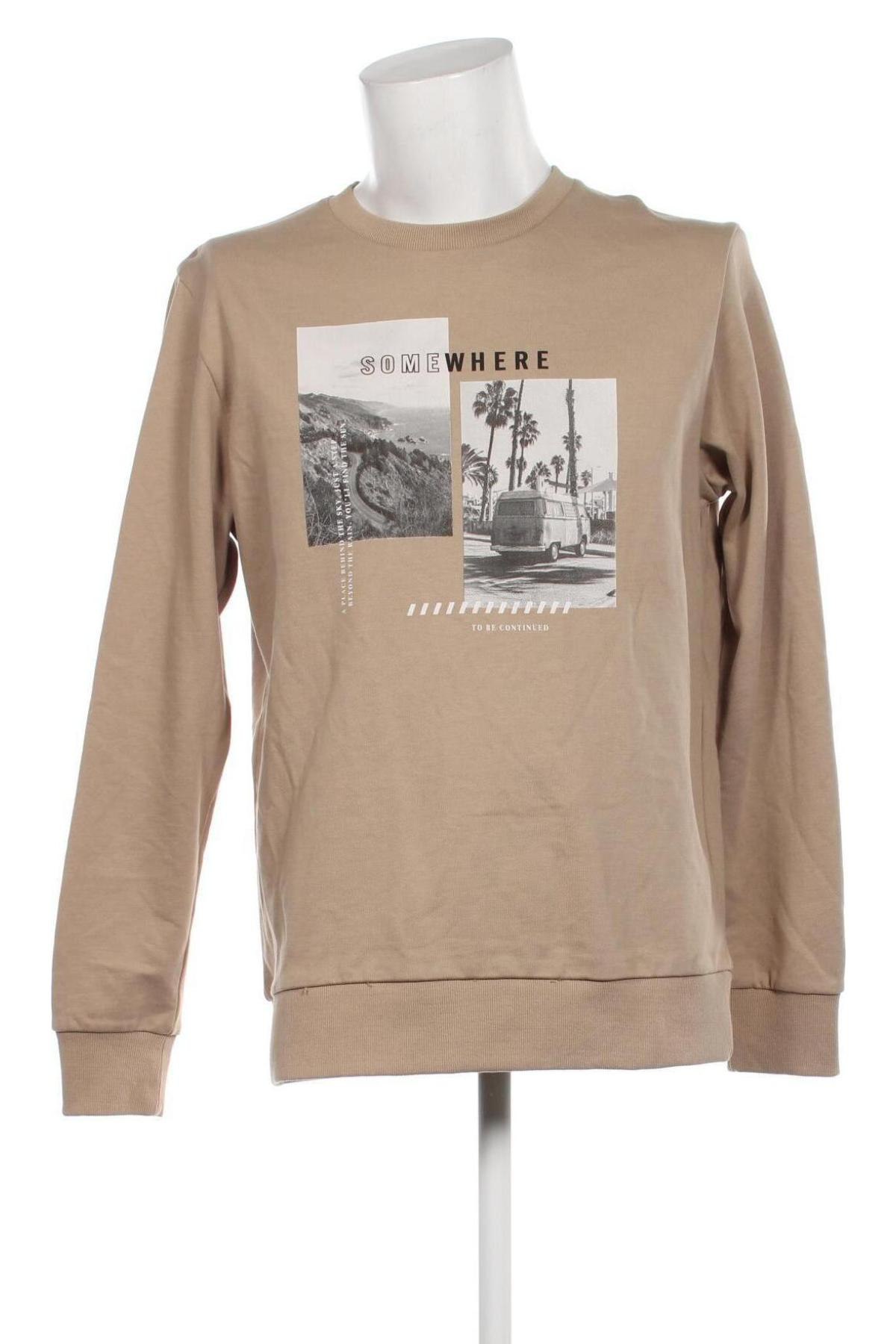 Herren Shirt Produkt by Jack & Jones, Größe L, Farbe Beige, Preis 6,80 €