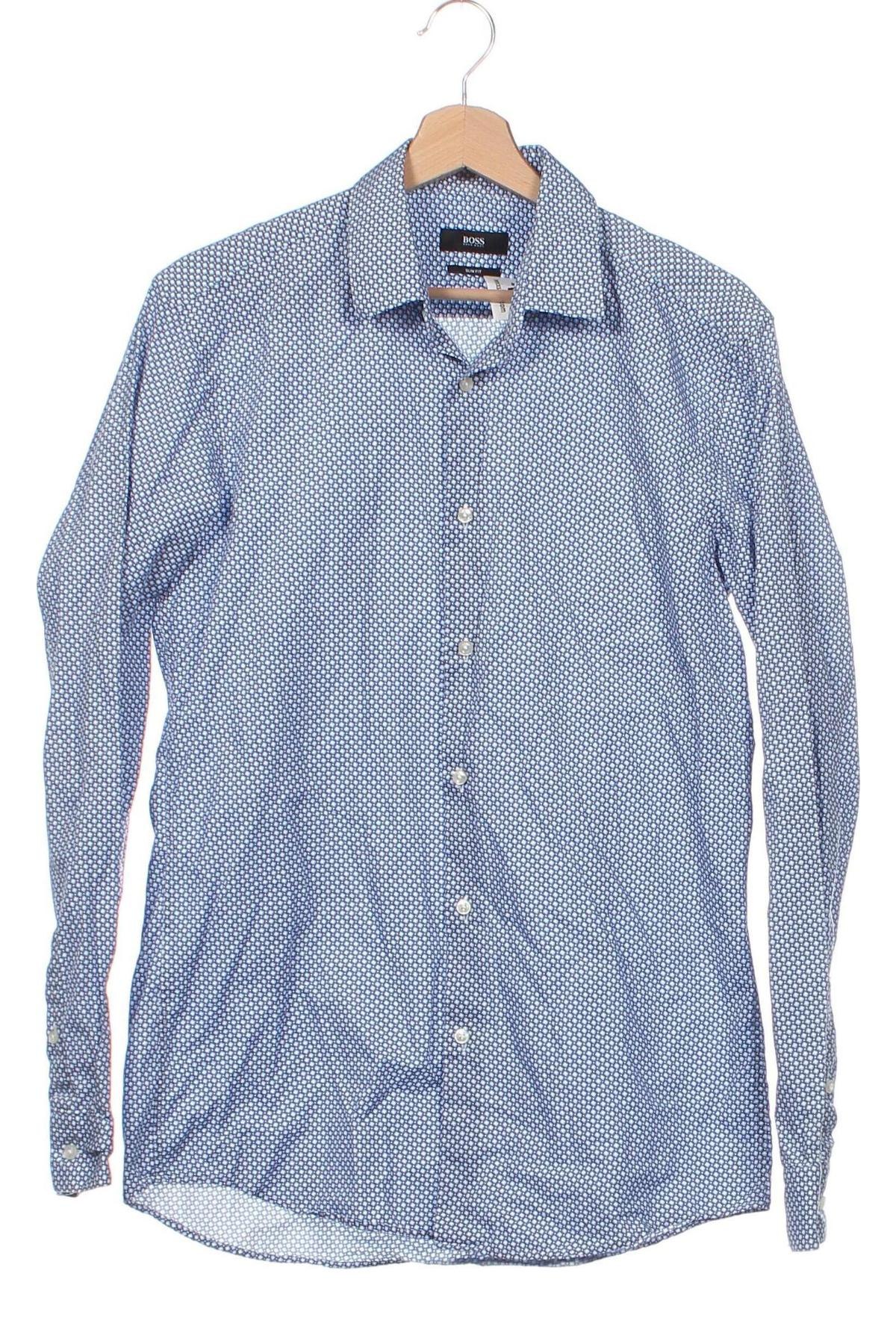Мъжка риза BOSS, Размер M, Цвят Син, Цена 78,02 лв.