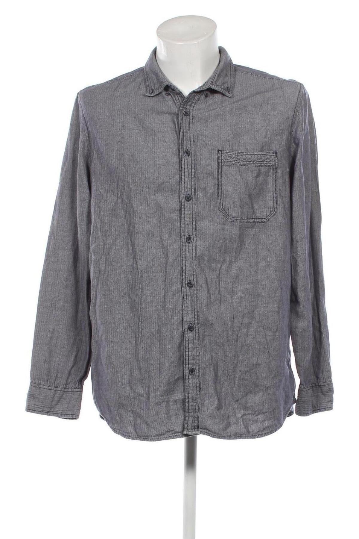 Ανδρικό πουκάμισο Canda, Μέγεθος XL, Χρώμα Γκρί, Τιμή 17,94 €