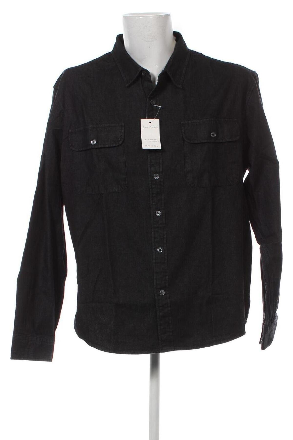 Ανδρικό πουκάμισο Dubinik, Μέγεθος XXL, Χρώμα Μαύρο, Τιμή 18,49 €