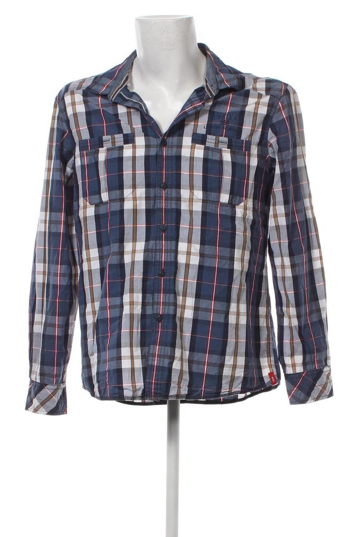 Ανδρικό πουκάμισο Edc By Esprit, Μέγεθος XL, Χρώμα Πολύχρωμο, Τιμή 4,46 €