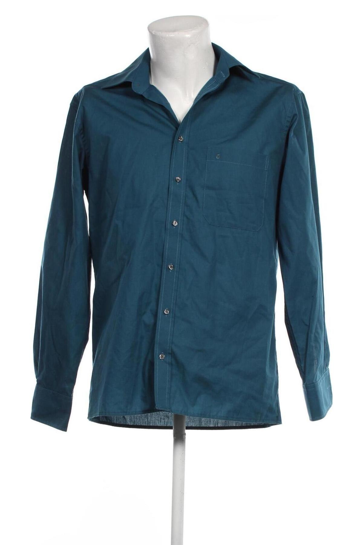 Ανδρικό πουκάμισο Eterna, Μέγεθος M, Χρώμα Μπλέ, Τιμή 15,20 €