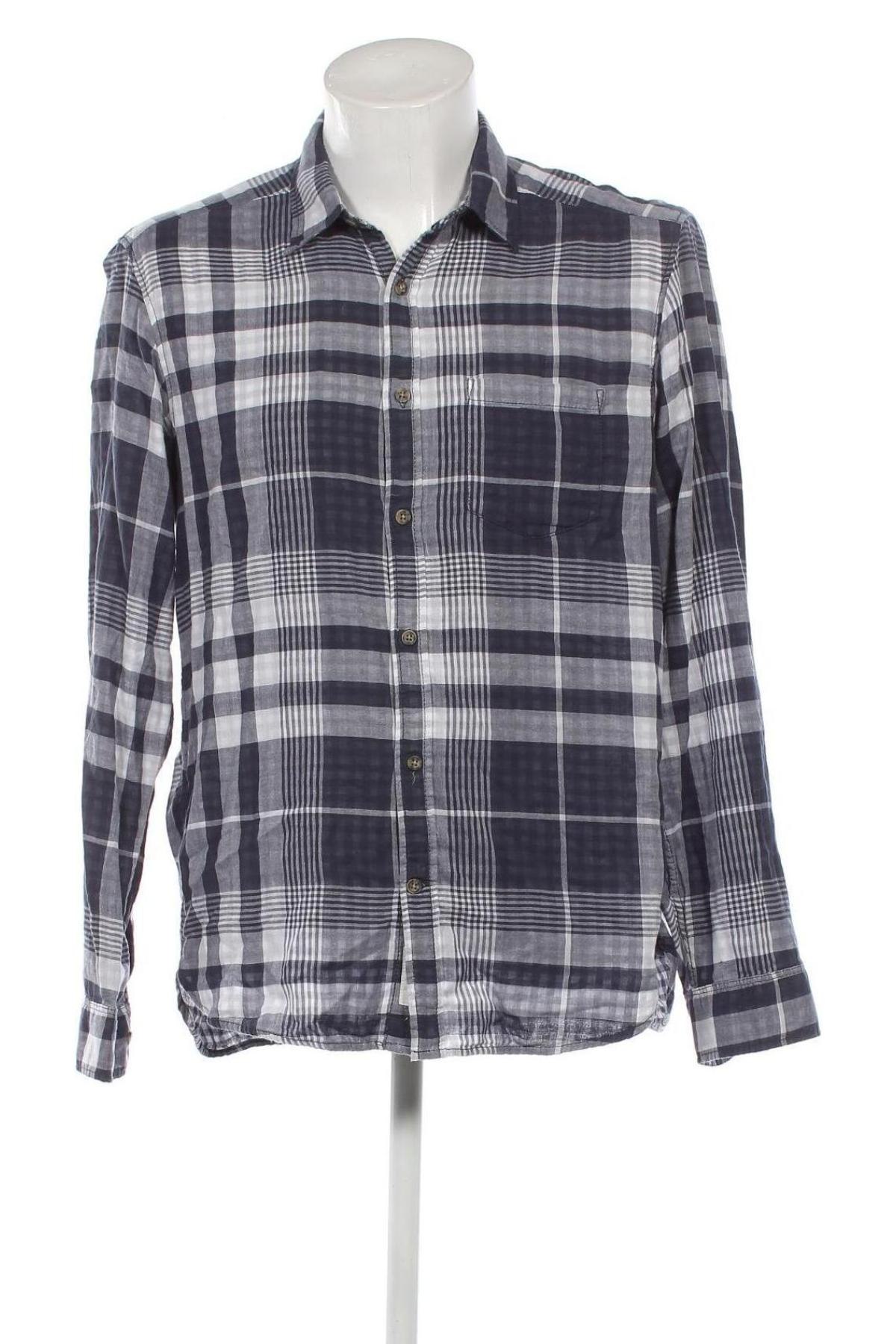 Ανδρικό πουκάμισο H&M L.O.G.G., Μέγεθος L, Χρώμα Μπλέ, Τιμή 7,36 €