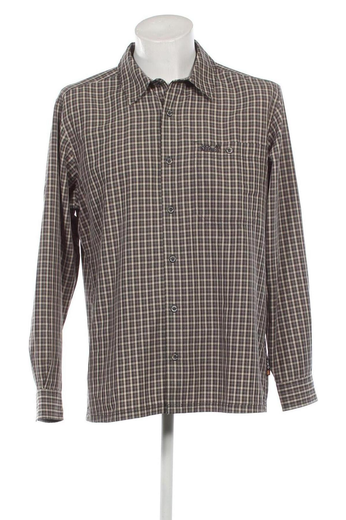Мъжка риза Jack Wolfskin, Размер L, Цвят Многоцветен, Цена 37,83 лв.
