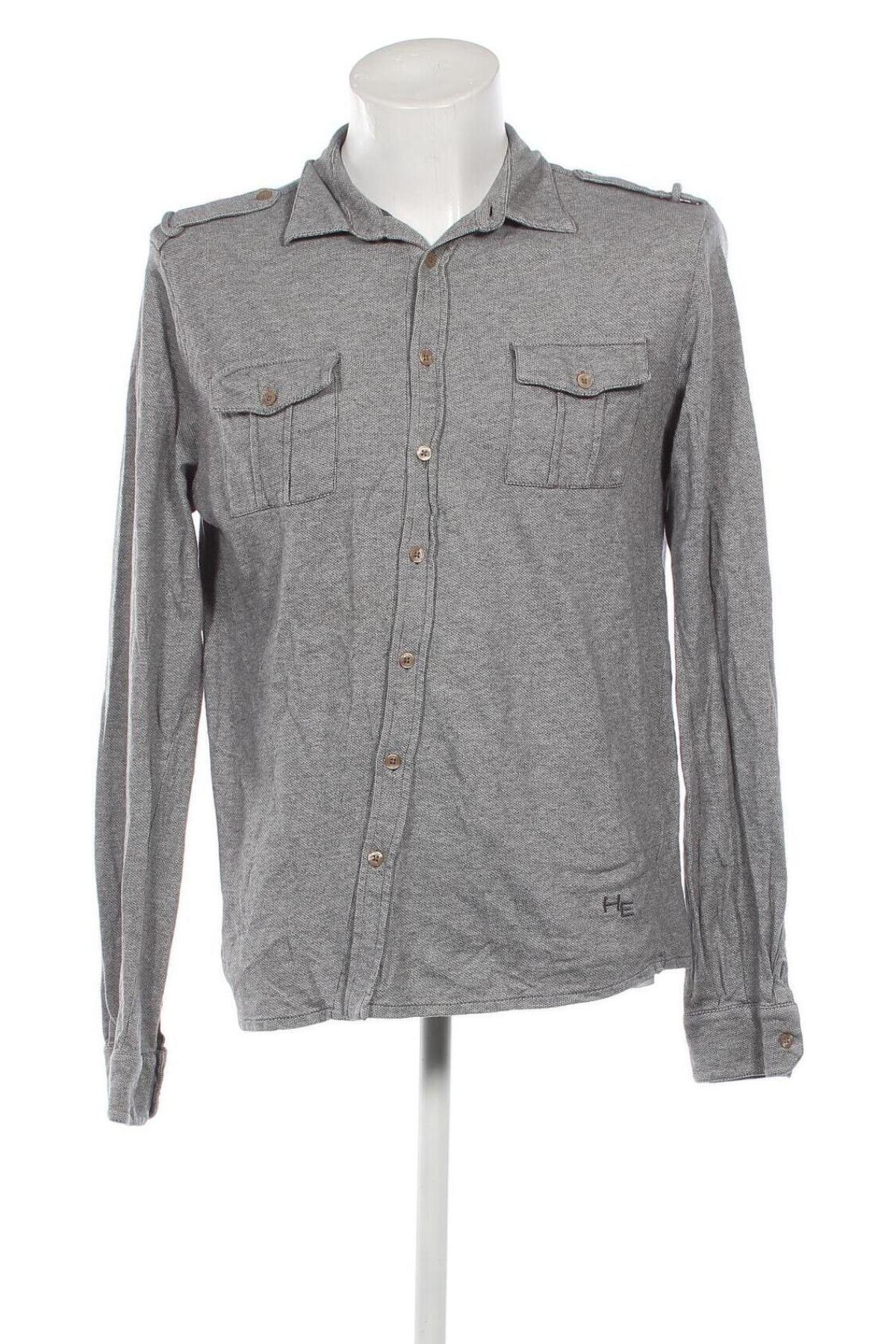 Ανδρικό πουκάμισο Mango, Μέγεθος XL, Χρώμα Γκρί, Τιμή 8,02 €