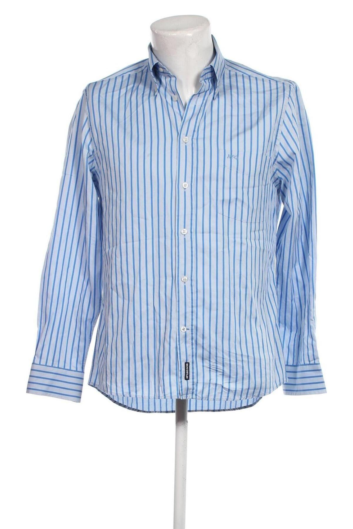 Ανδρικό πουκάμισο Mc Gregor, Μέγεθος M, Χρώμα Μπλέ, Τιμή 20,02 €