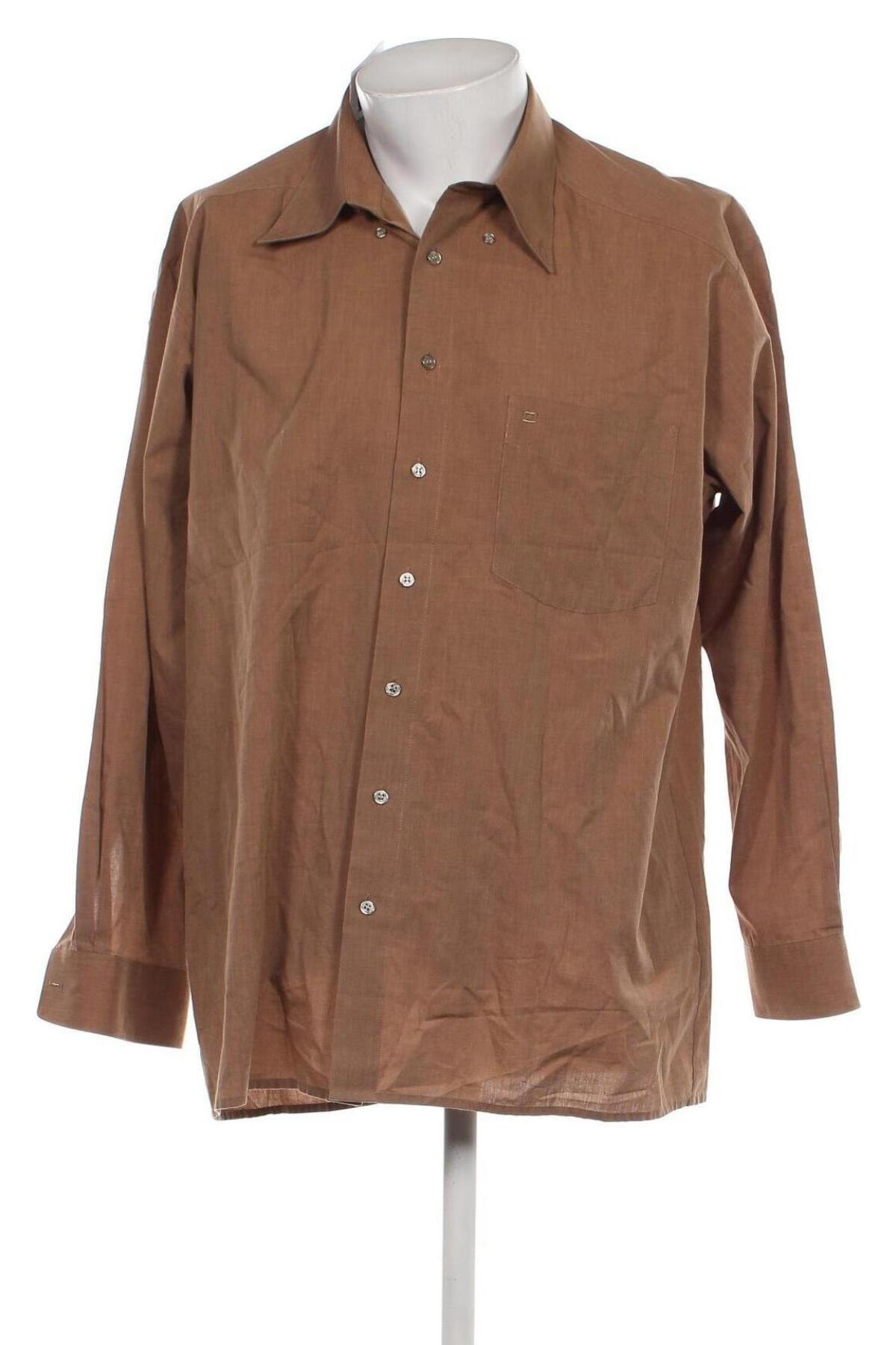 Ανδρικό πουκάμισο Olymp, Μέγεθος XL, Χρώμα  Μπέζ, Τιμή 24,12 €
