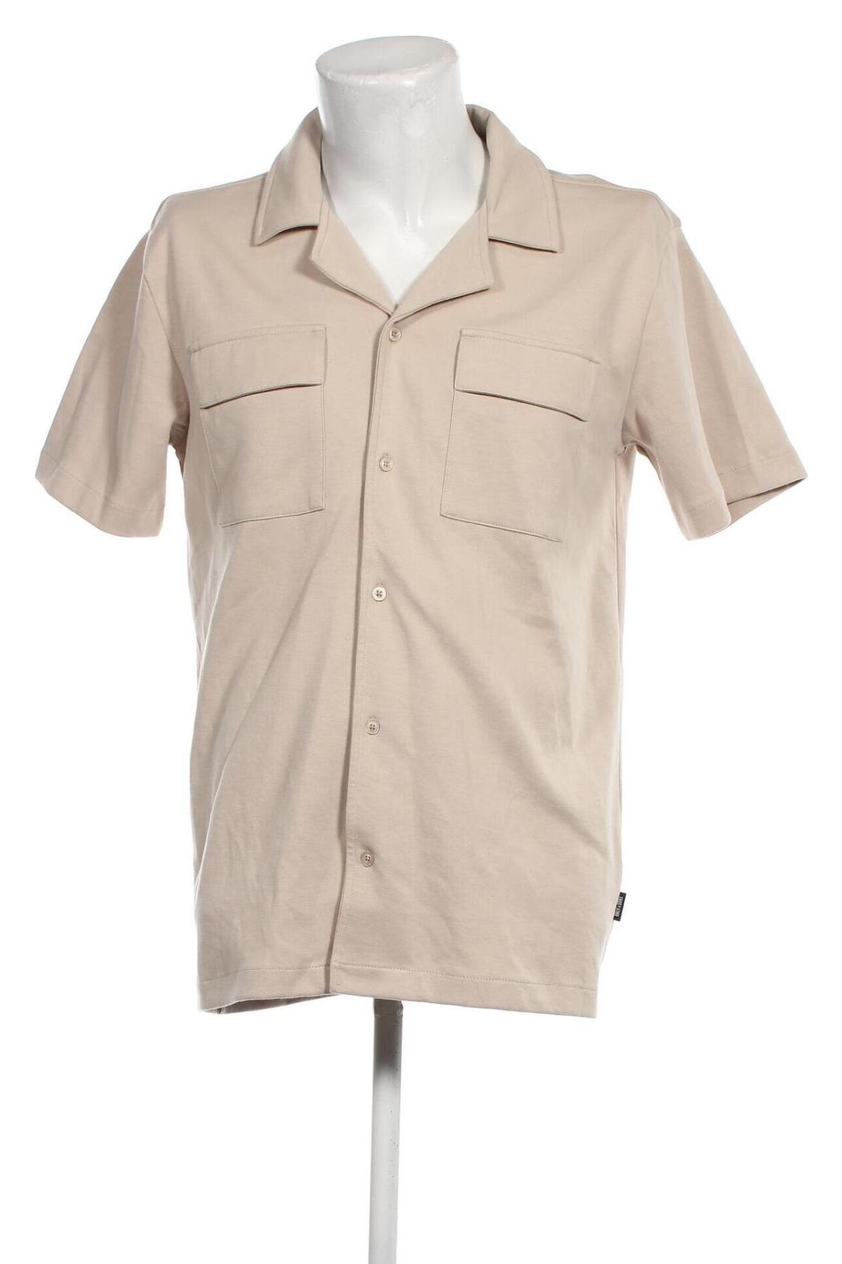 Ανδρικό πουκάμισο Only & Sons, Μέγεθος L, Χρώμα  Μπέζ, Τιμή 11,86 €