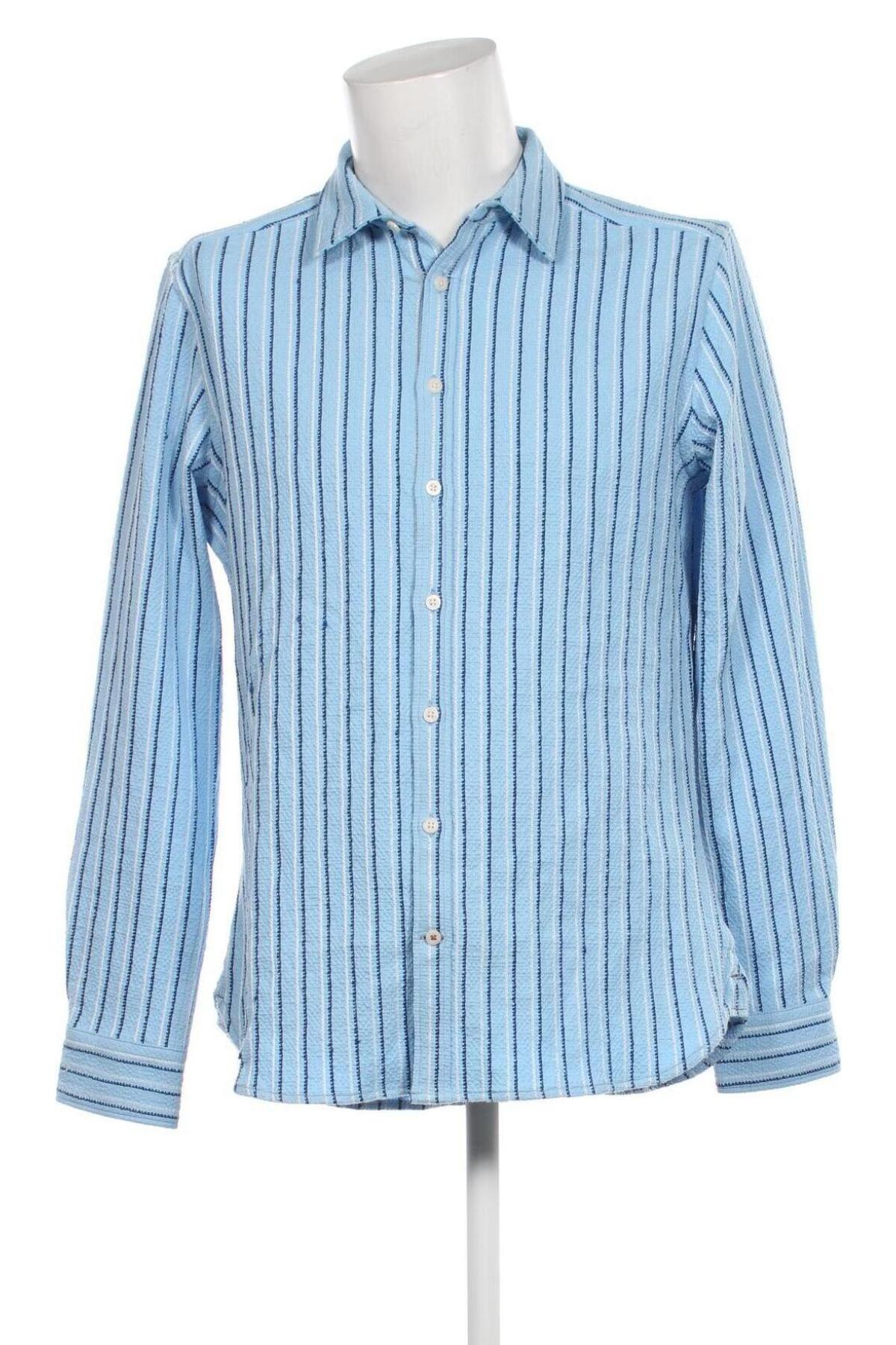 Ανδρικό πουκάμισο Only & Sons, Μέγεθος L, Χρώμα Μπλέ, Τιμή 9,72 €