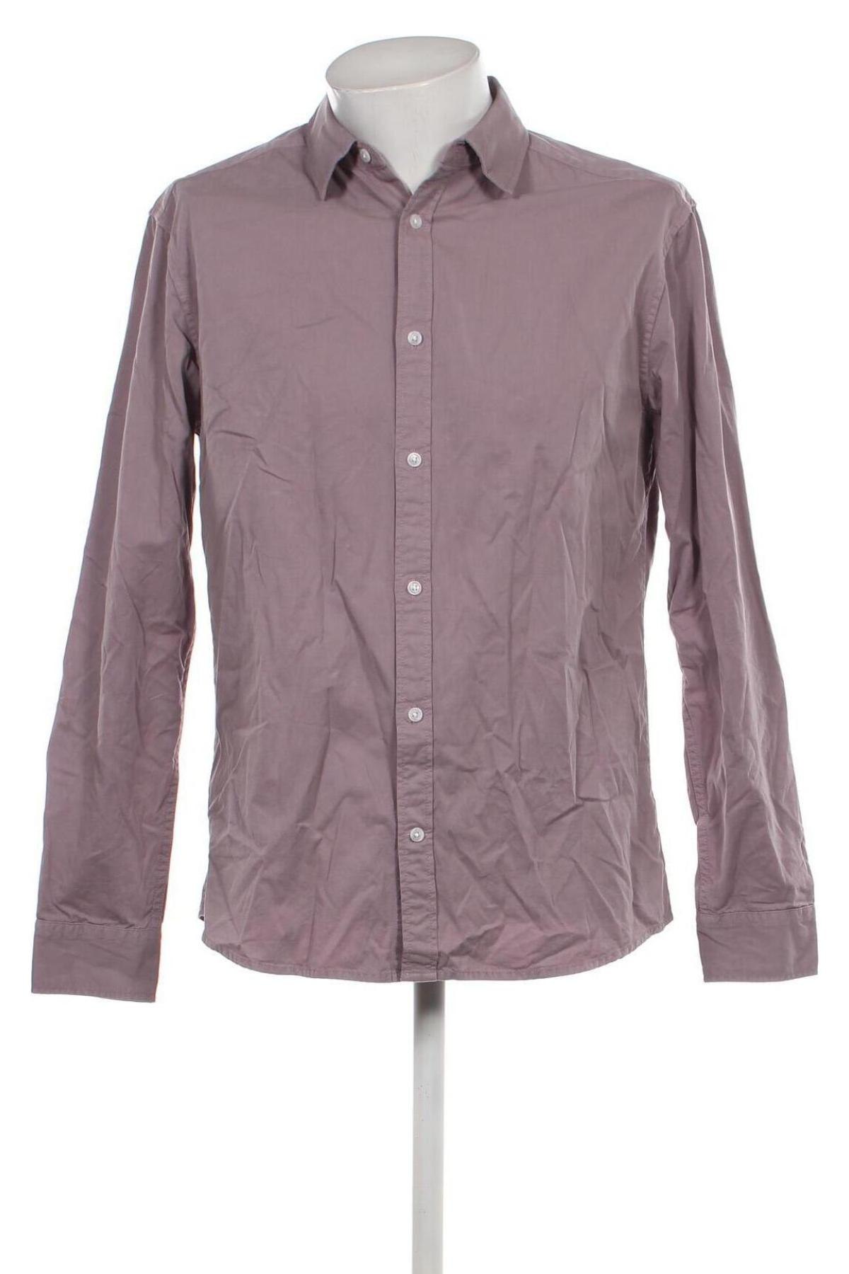 Ανδρικό πουκάμισο Only & Sons, Μέγεθος L, Χρώμα Βιολετί, Τιμή 12,80 €