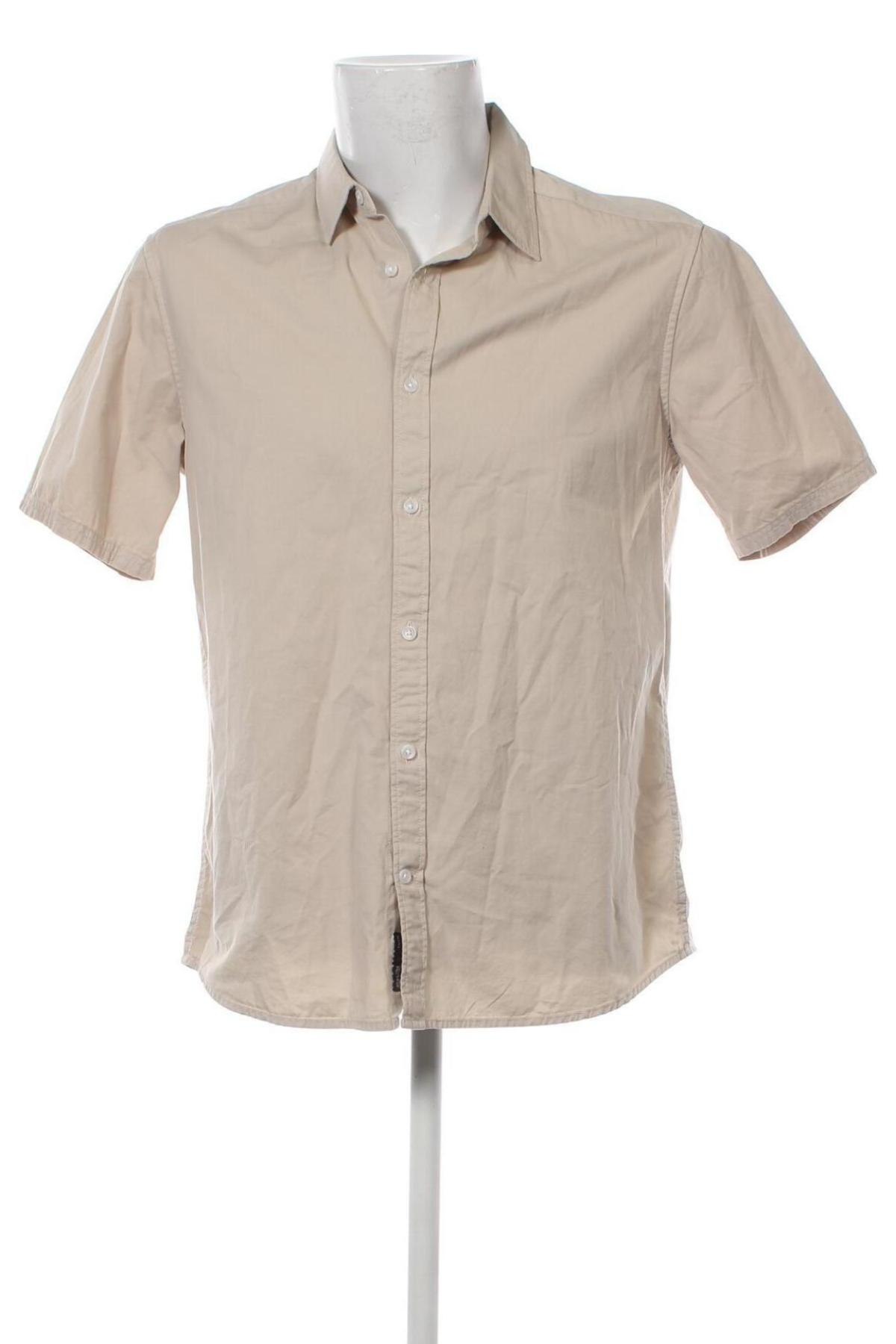 Herrenhemd Only & Sons, Größe L, Farbe Beige, Preis € 13,51