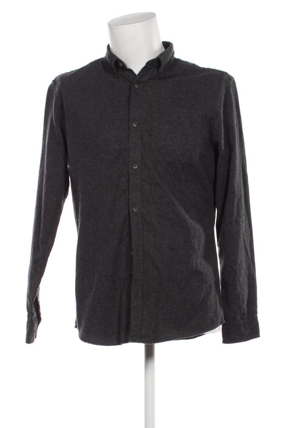 Herrenhemd Produkt by Jack & Jones, Größe L, Farbe Grau, Preis 35,05 €