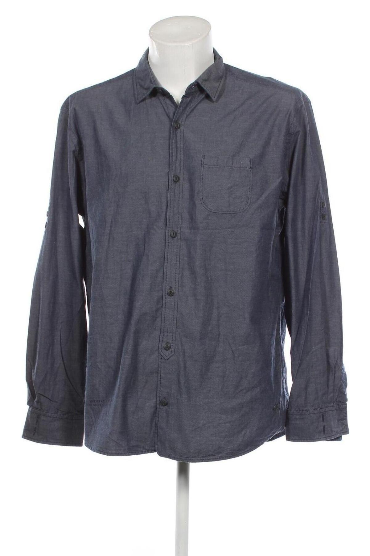 Ανδρικό πουκάμισο S.Oliver, Μέγεθος XL, Χρώμα Μπλέ, Τιμή 8,02 €