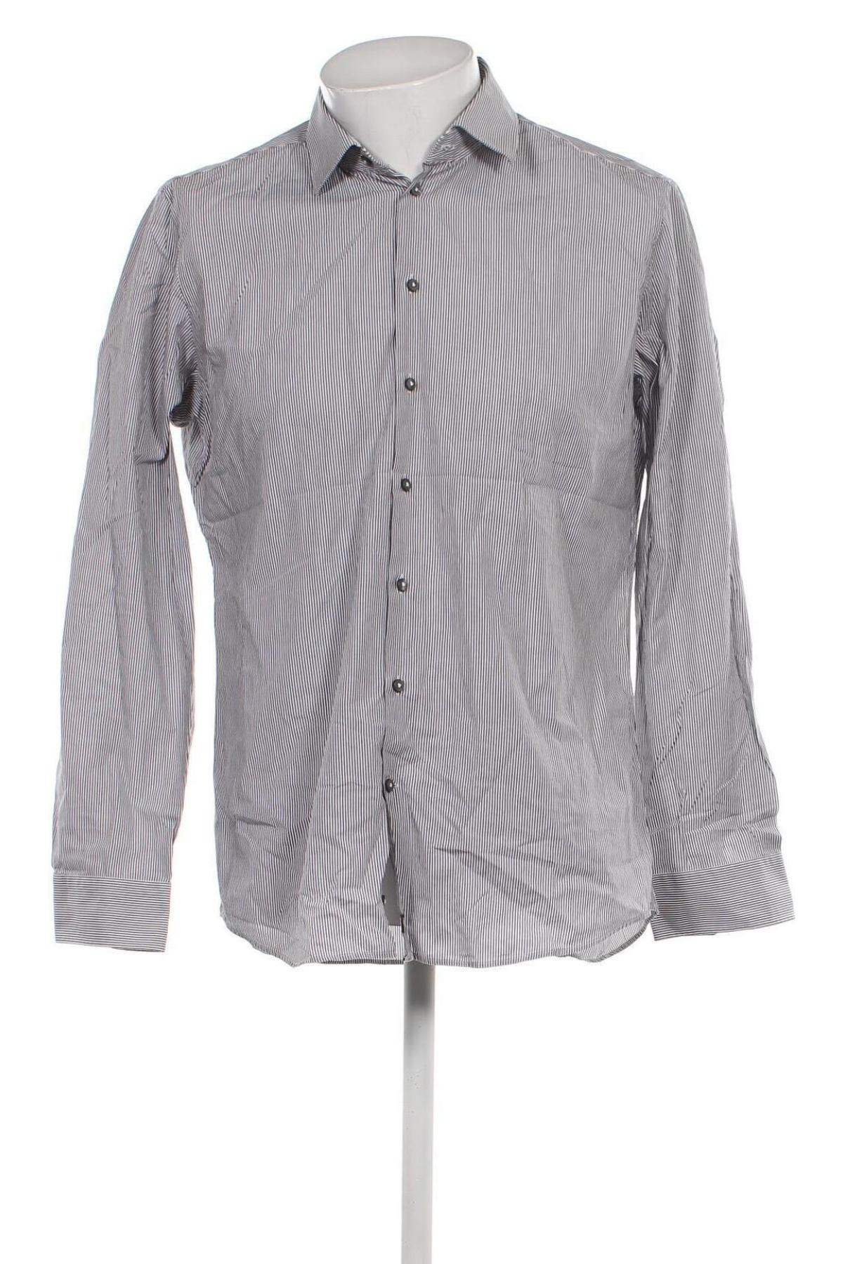 Herrenhemd Strellson, Größe L, Farbe Grau, Preis 25,51 €