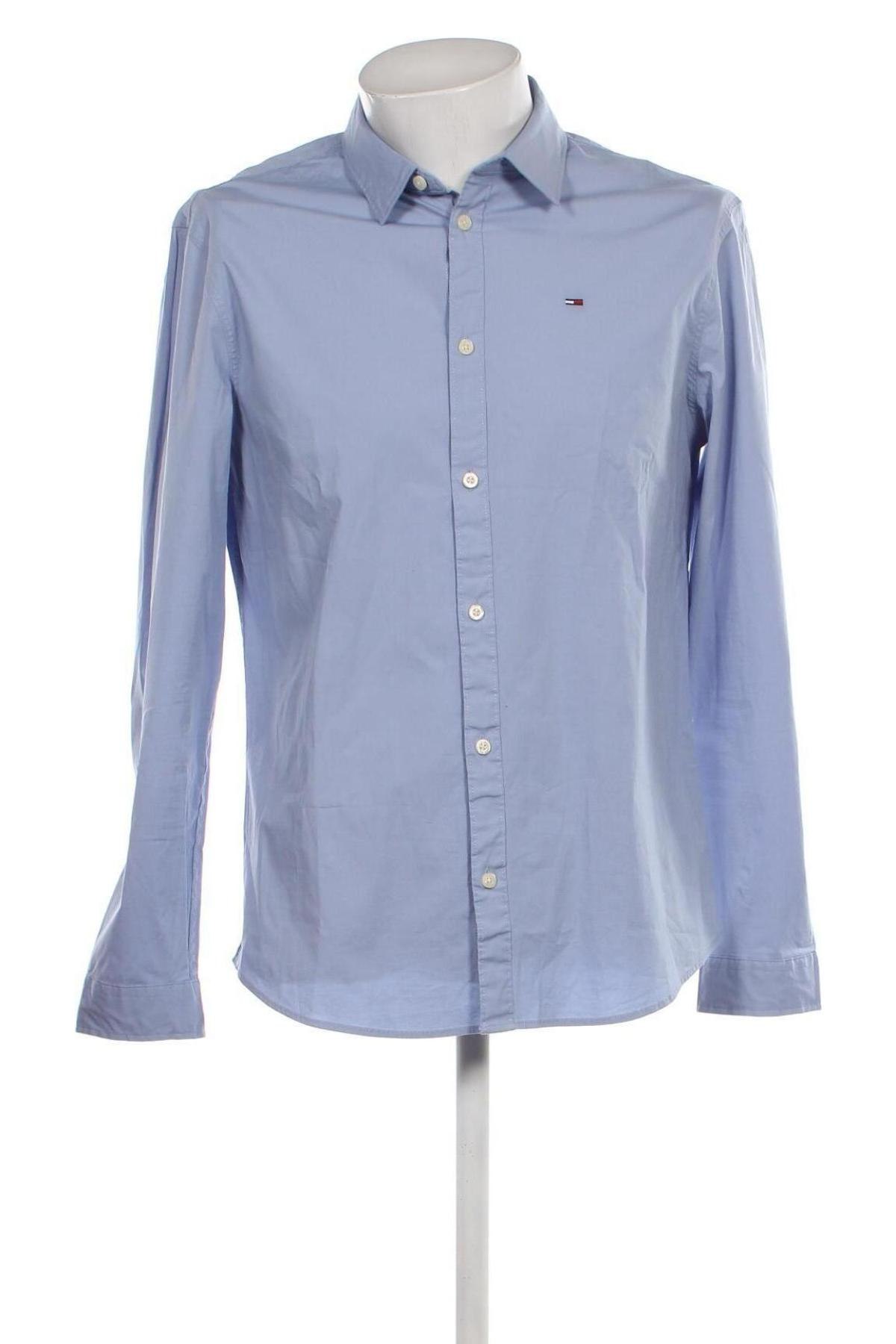 Ανδρικό πουκάμισο Tommy Jeans, Μέγεθος XL, Χρώμα Μπλέ, Τιμή 65,72 €