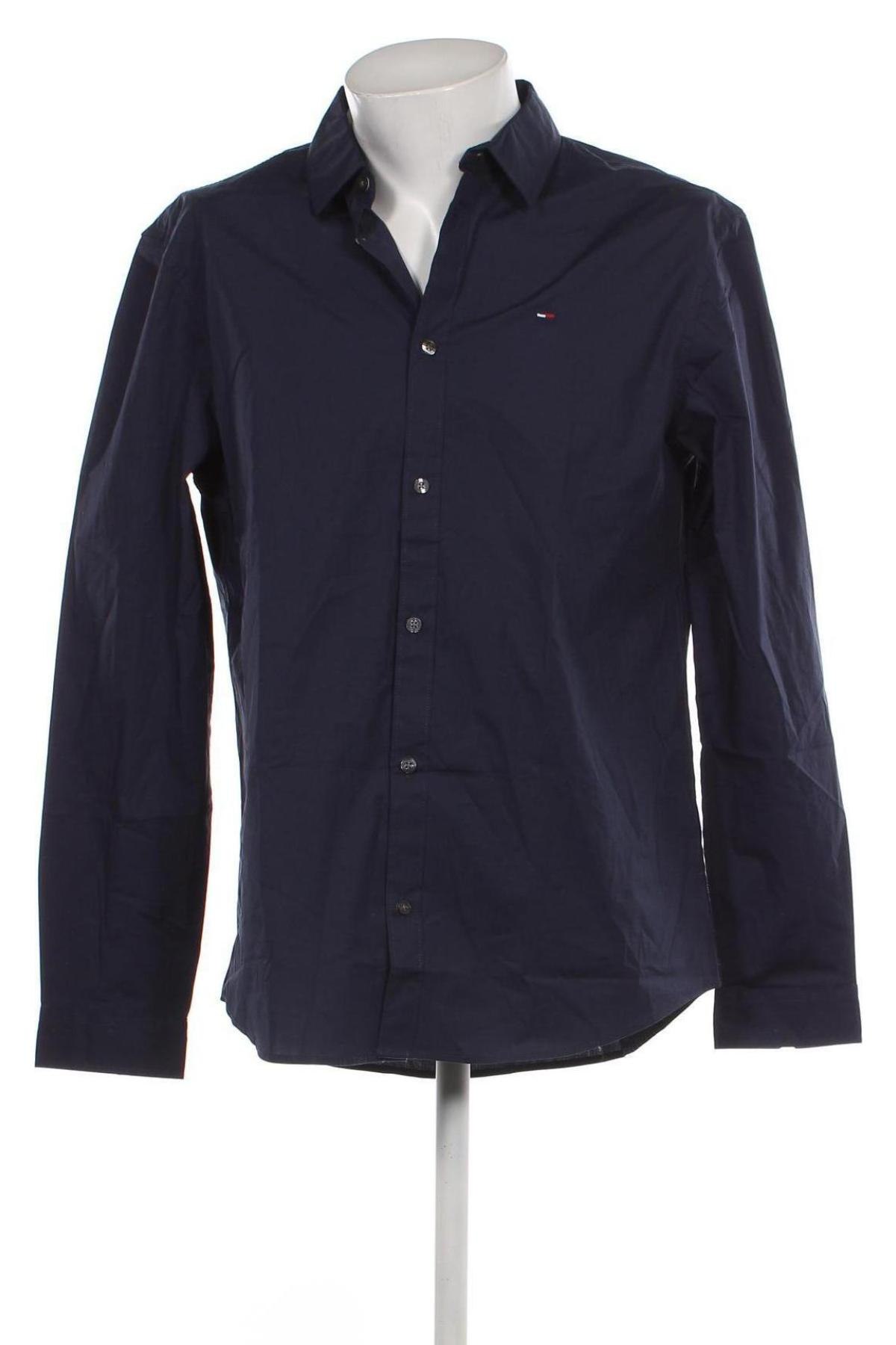 Herrenhemd Tommy Jeans, Größe XL, Farbe Blau, Preis 77,32 €
