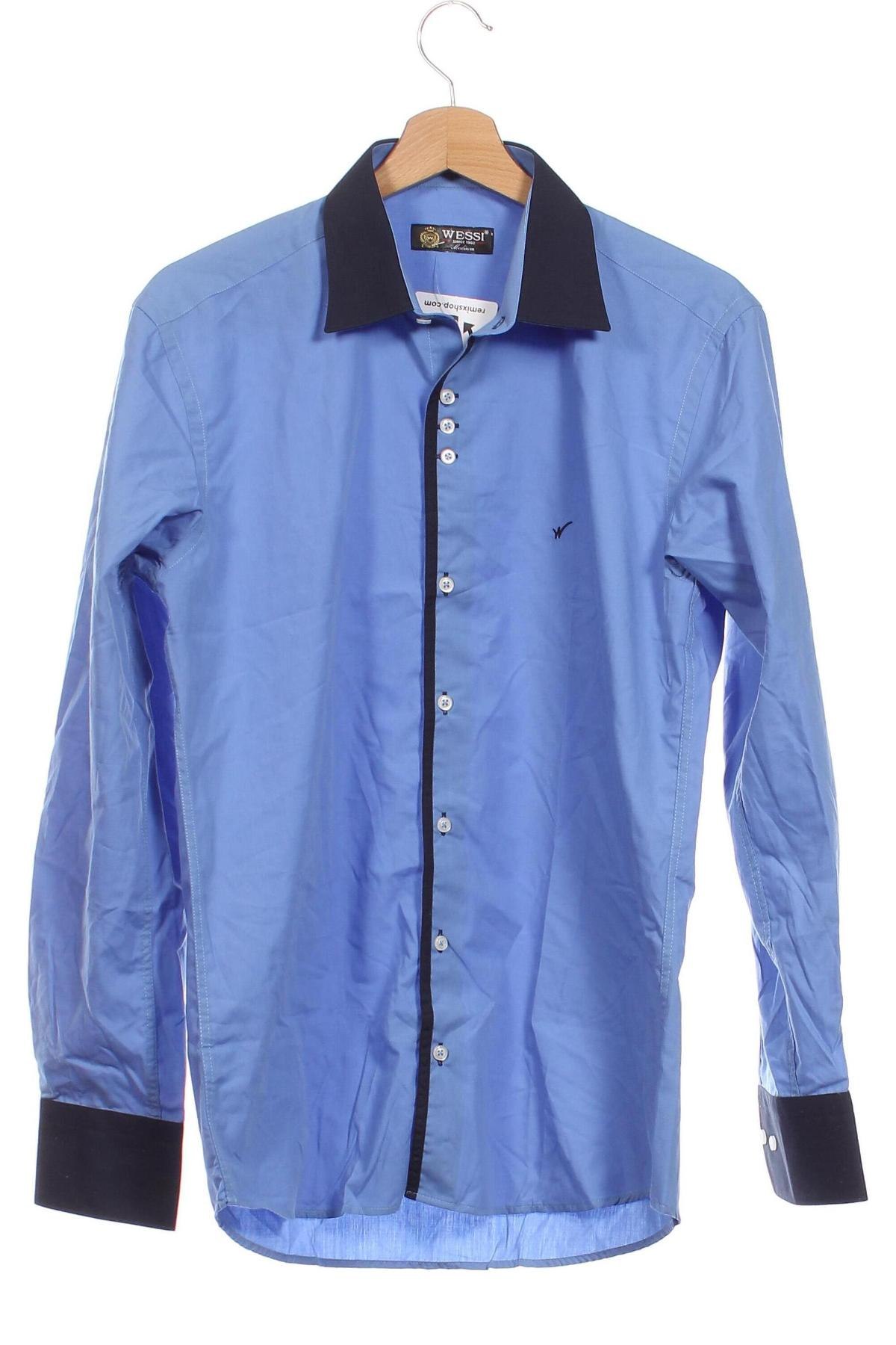Herrenhemd Wessi, Größe M, Farbe Blau, Preis 14,84 €