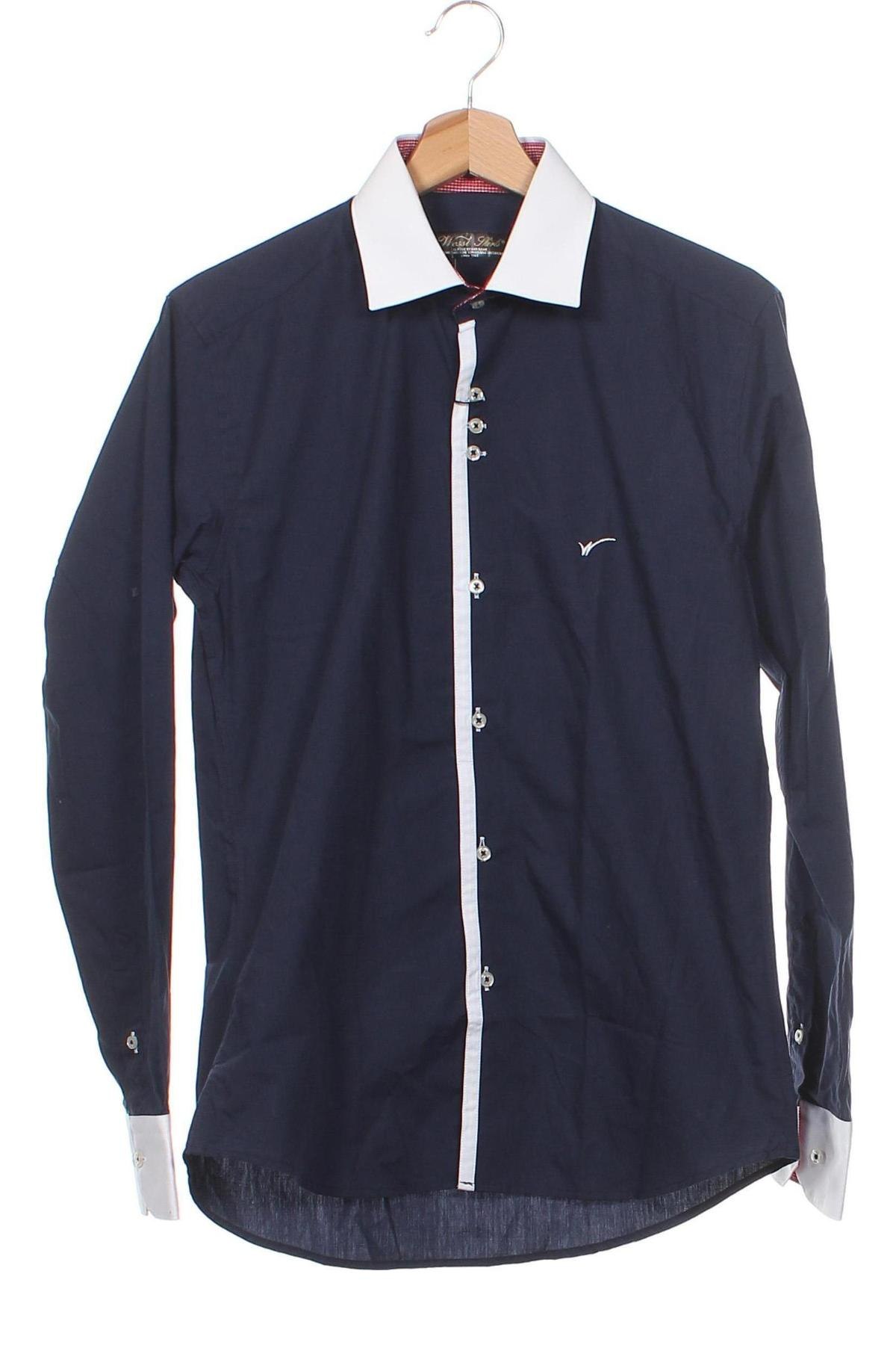 Ανδρικό πουκάμισο Wessi, Μέγεθος S, Χρώμα Μπλέ, Τιμή 23,46 €