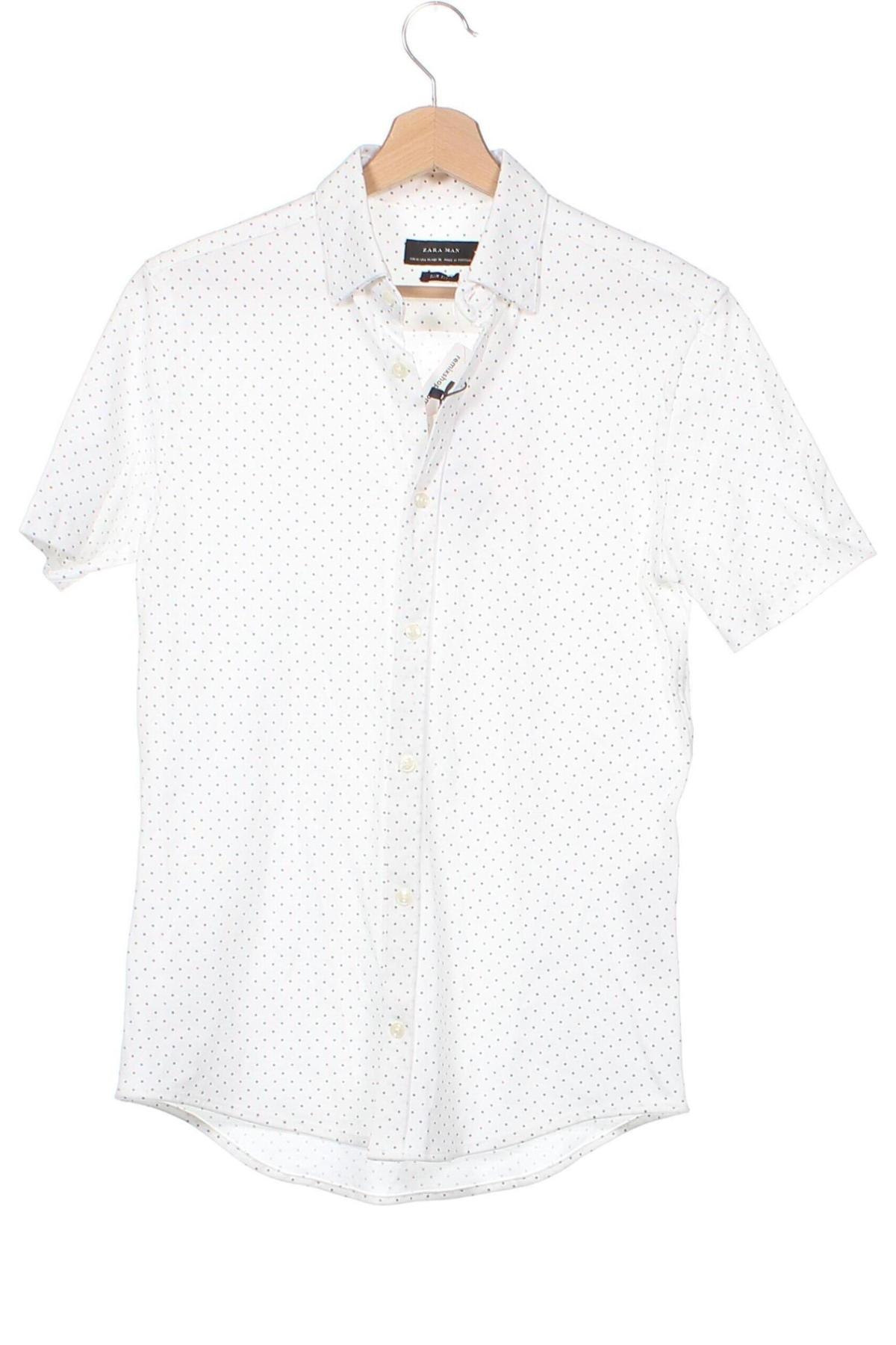 Ανδρικό πουκάμισο Zara Man, Μέγεθος XS, Χρώμα Λευκό, Τιμή 37,42 €