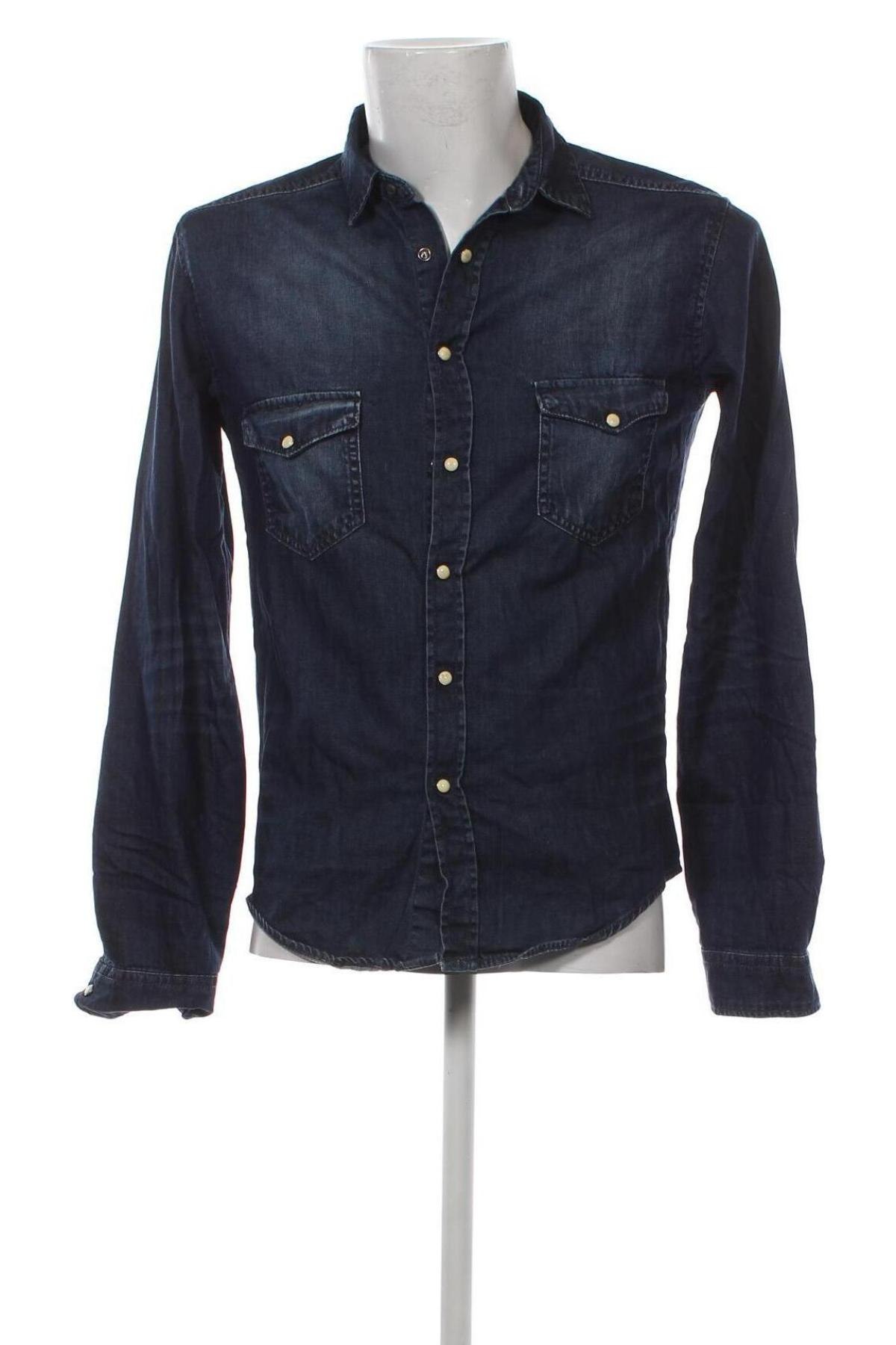 Pánska košeľa  Zara Man, Veľkosť M, Farba Modrá, Cena  13,61 €