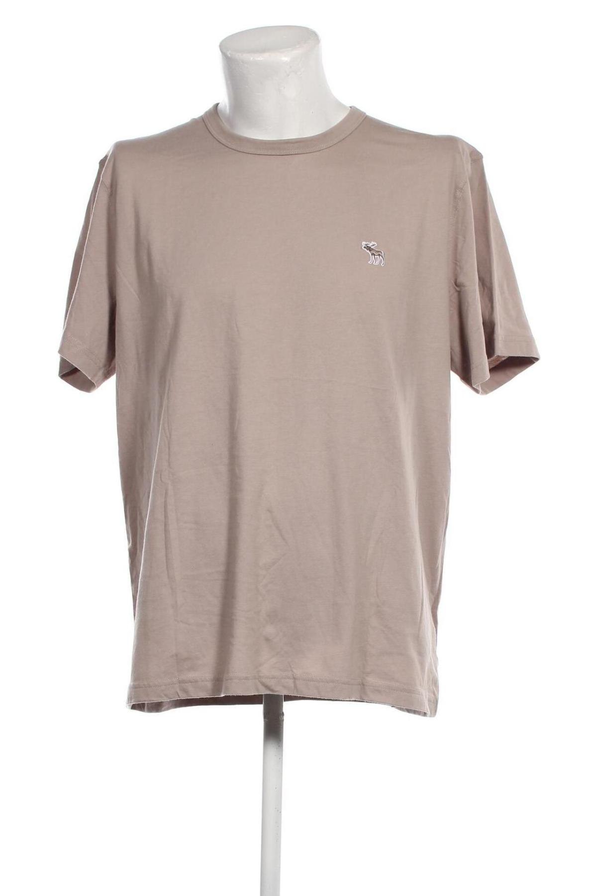 Мъжка тениска Abercrombie & Fitch, Размер XXL, Цвят Бежов, Цена 52,00 лв.
