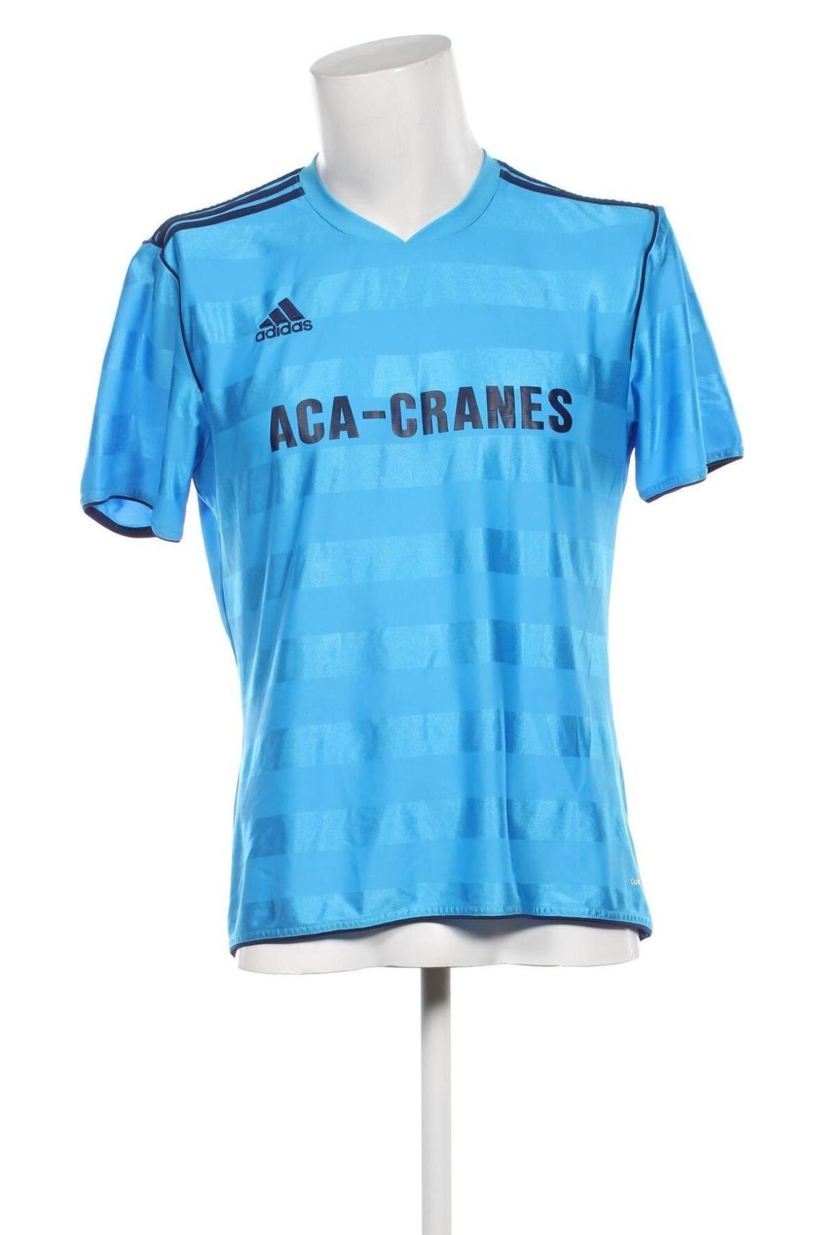 Herren T-Shirt Adidas, Größe L, Farbe Blau, Preis € 15,87