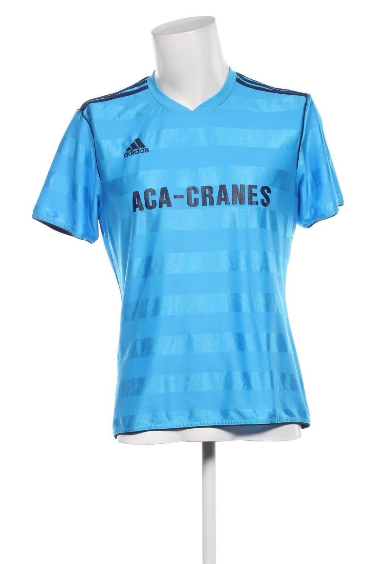 Herren T-Shirt Adidas, Größe L, Farbe Blau, Preis 16,70 €