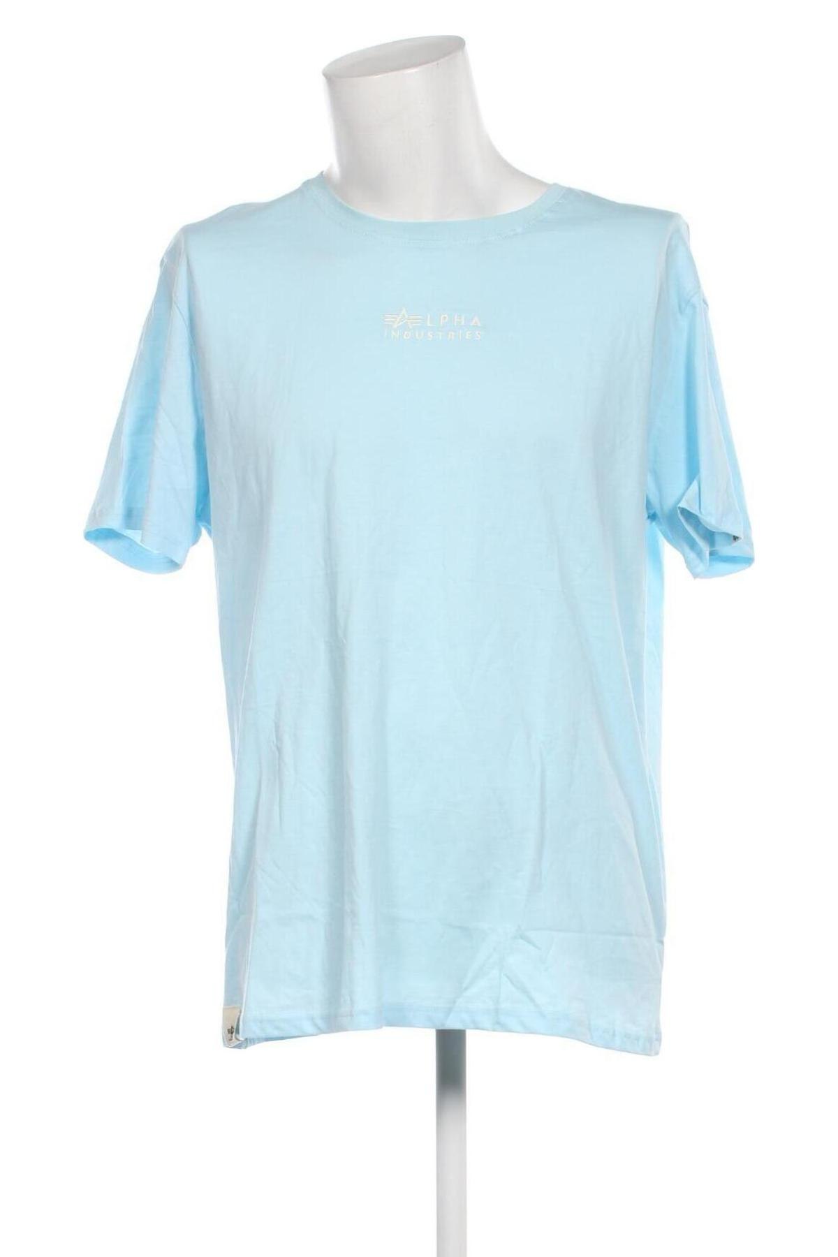 Pánske tričko  Alpha Industries, Veľkosť XXL, Farba Modrá, Cena  26,80 €