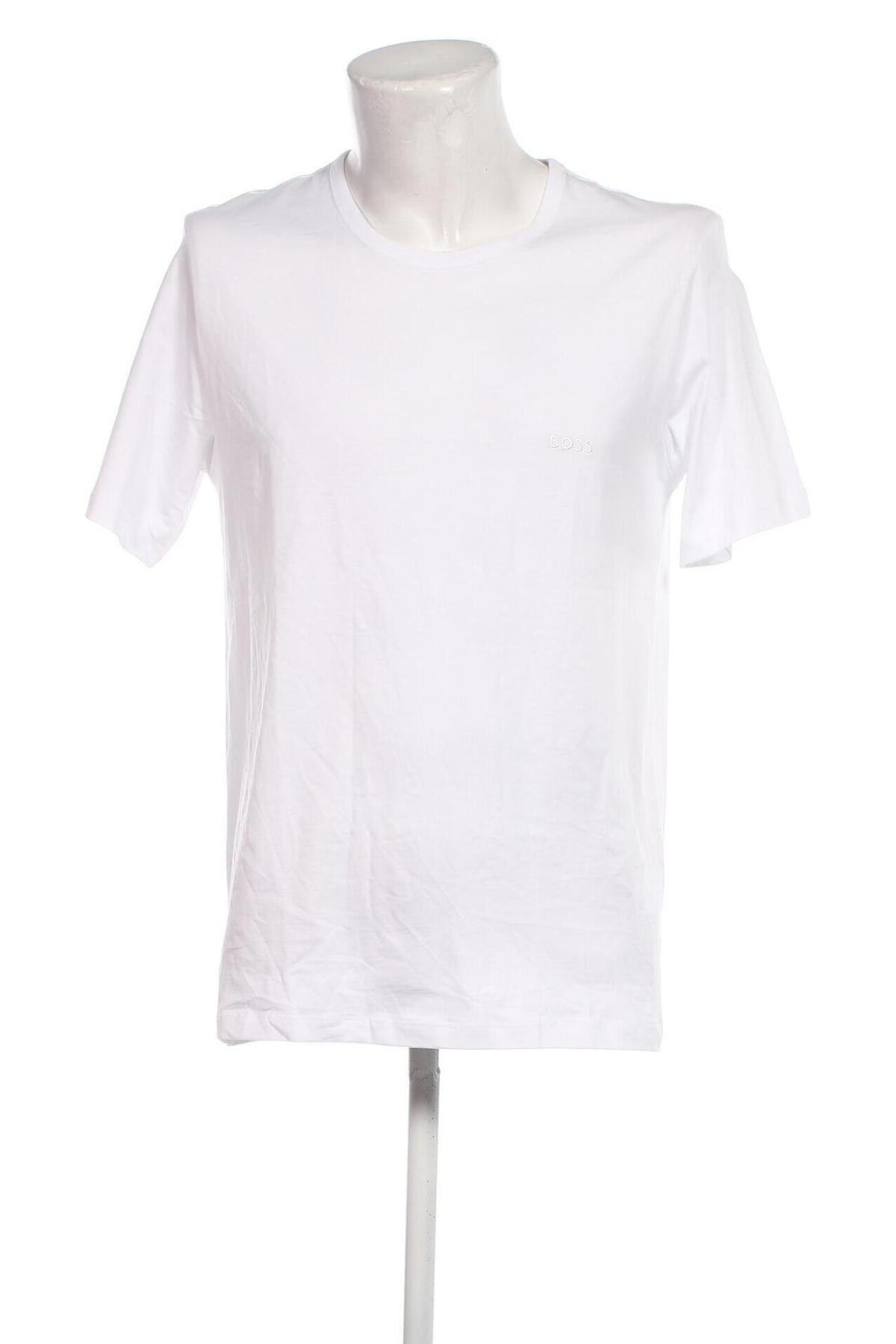 Męski T-shirt BOSS, Rozmiar XL, Kolor Biały, Cena 159,53 zł