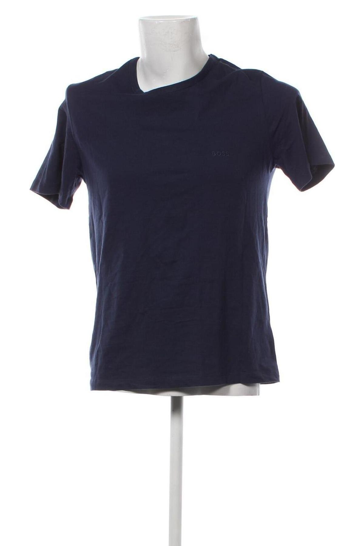 Мъжка тениска BOSS, Размер L, Цвят Син, Цена 44,00 лв.