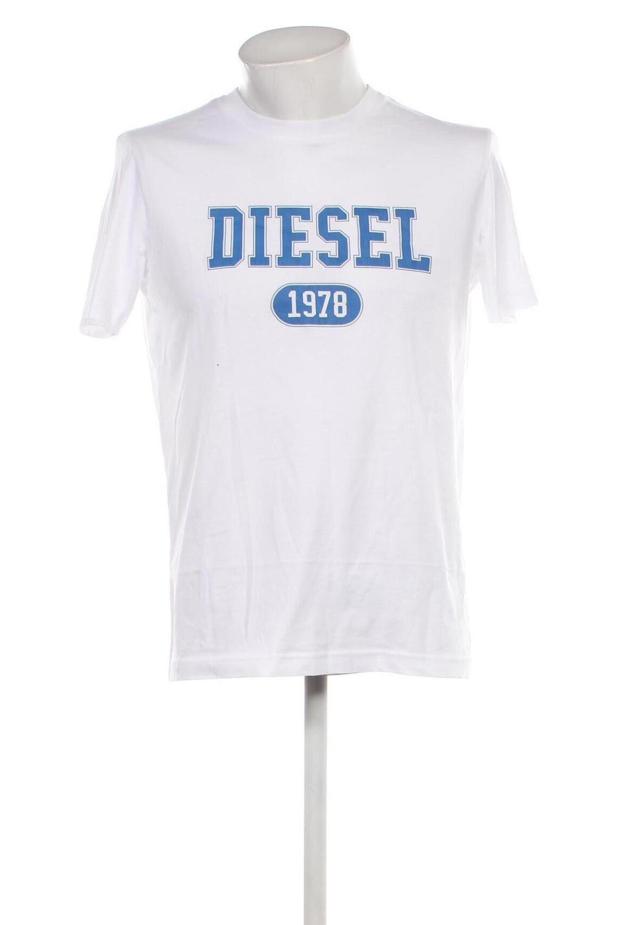 Męski T-shirt Diesel, Rozmiar M, Kolor Biały, Cena 441,80 zł