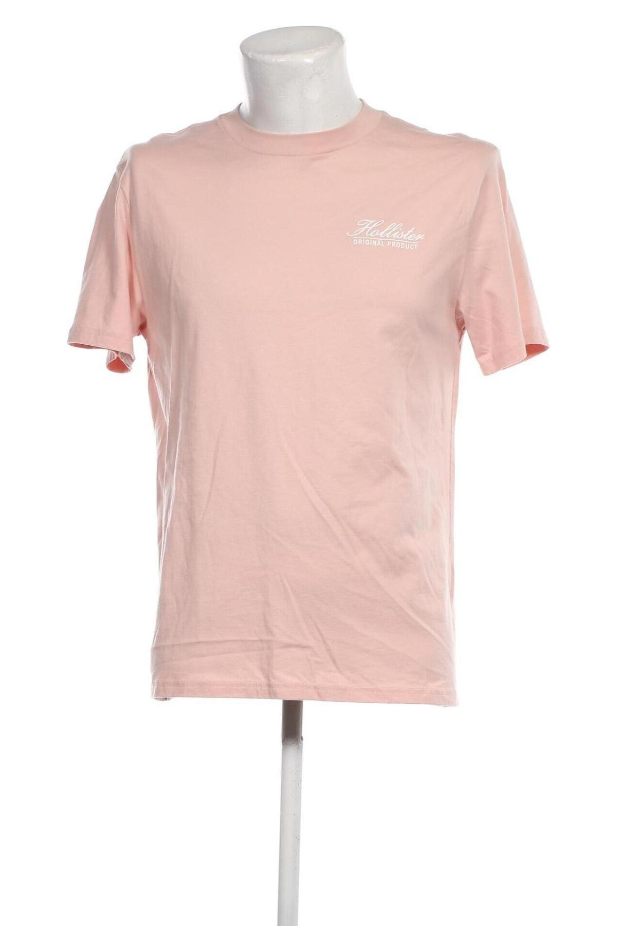 Мъжка тениска Hollister, Размер M, Цвят Пепел от рози, Цена 29,00 лв.