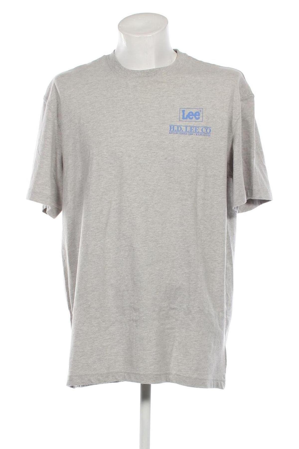 Ανδρικό t-shirt Lee, Μέγεθος L, Χρώμα Γκρί, Τιμή 24,39 €