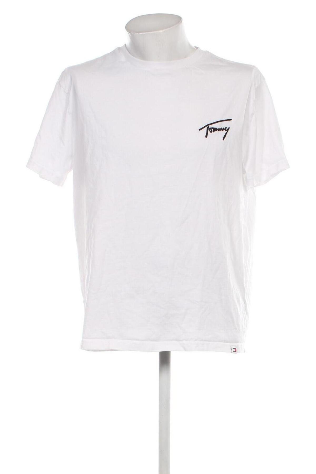 Męski T-shirt Tommy Jeans, Rozmiar XL, Kolor Biały, Cena 181,25 zł