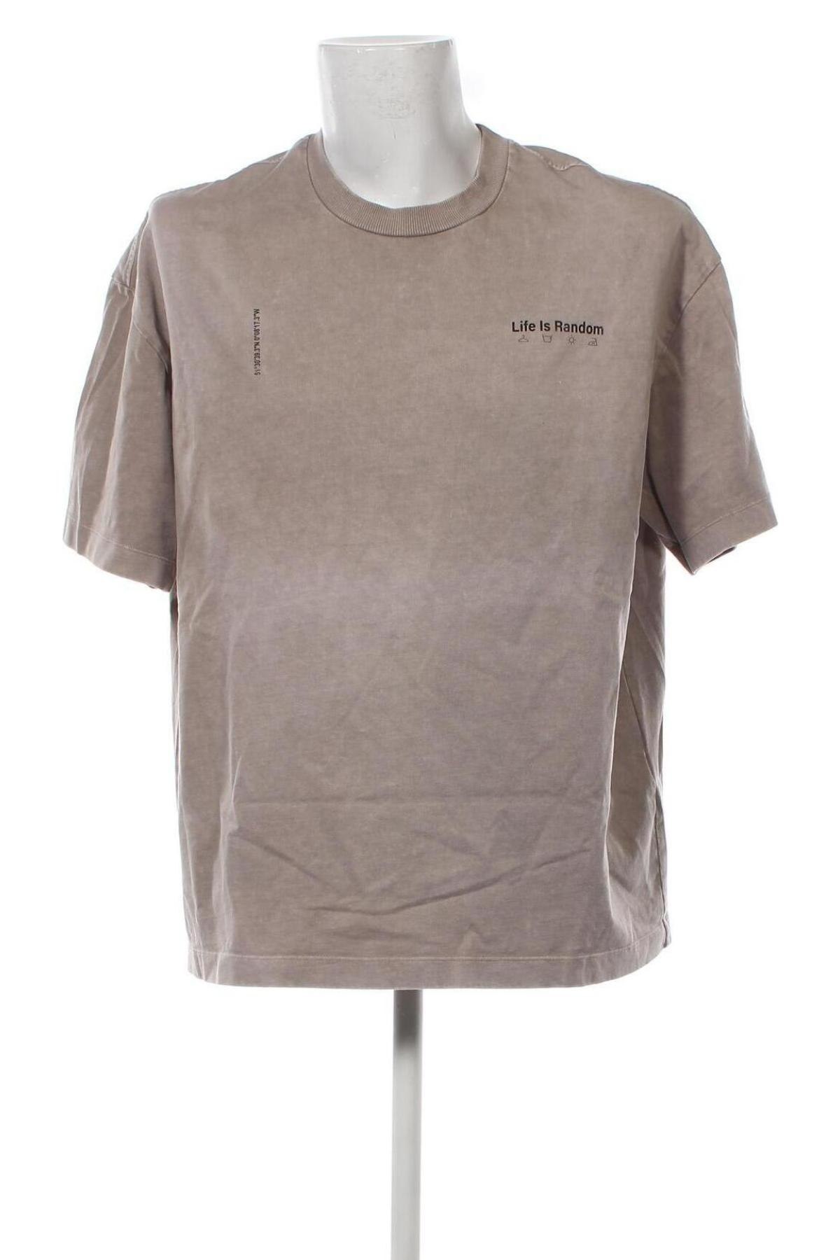 Ανδρικό t-shirt Zara, Μέγεθος XL, Χρώμα Γκρί, Τιμή 15,32 €
