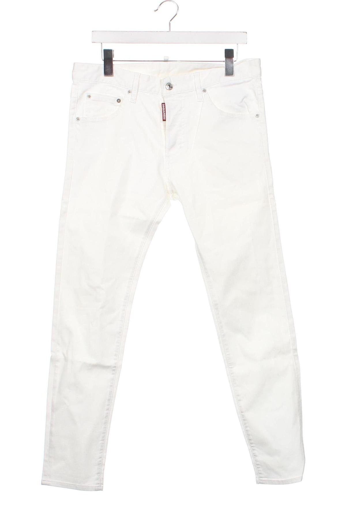 Męskie jeansy Dsquared2, Rozmiar M, Kolor Biały, Cena 432,18 zł