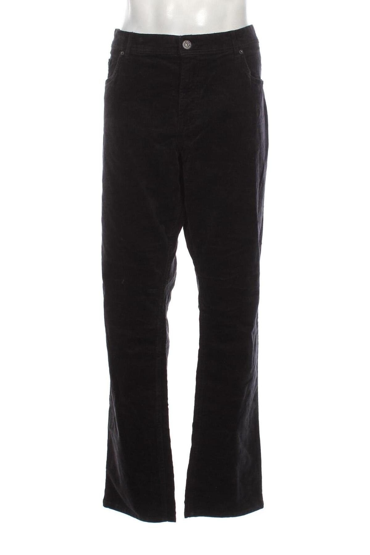 Pantaloni raiați de bărbați Canda, Mărime XXL, Culoare Negru, Preț 95,39 Lei