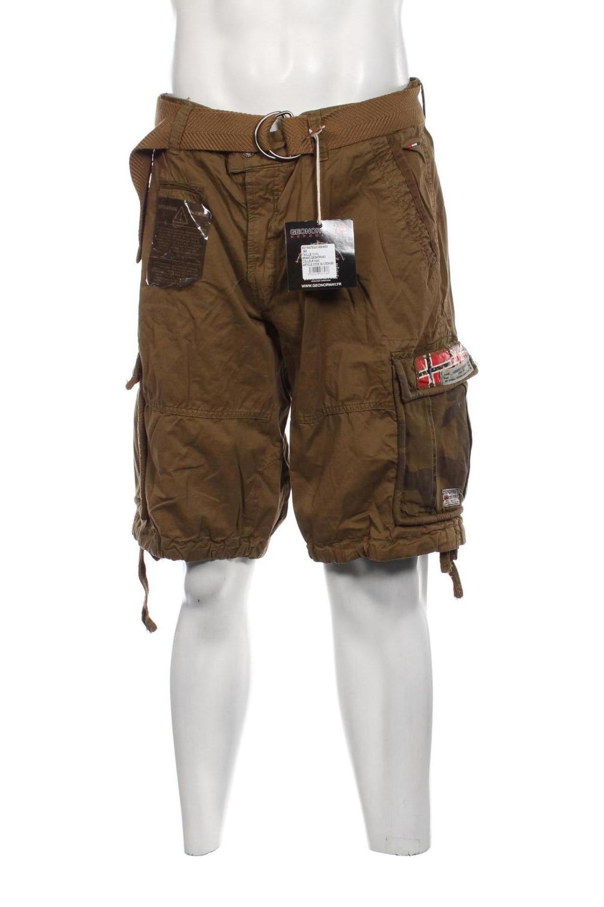 Pantaloni scurți de bărbați Geographical Norway, Mărime XL, Culoare Maro, Preț 493,42 Lei