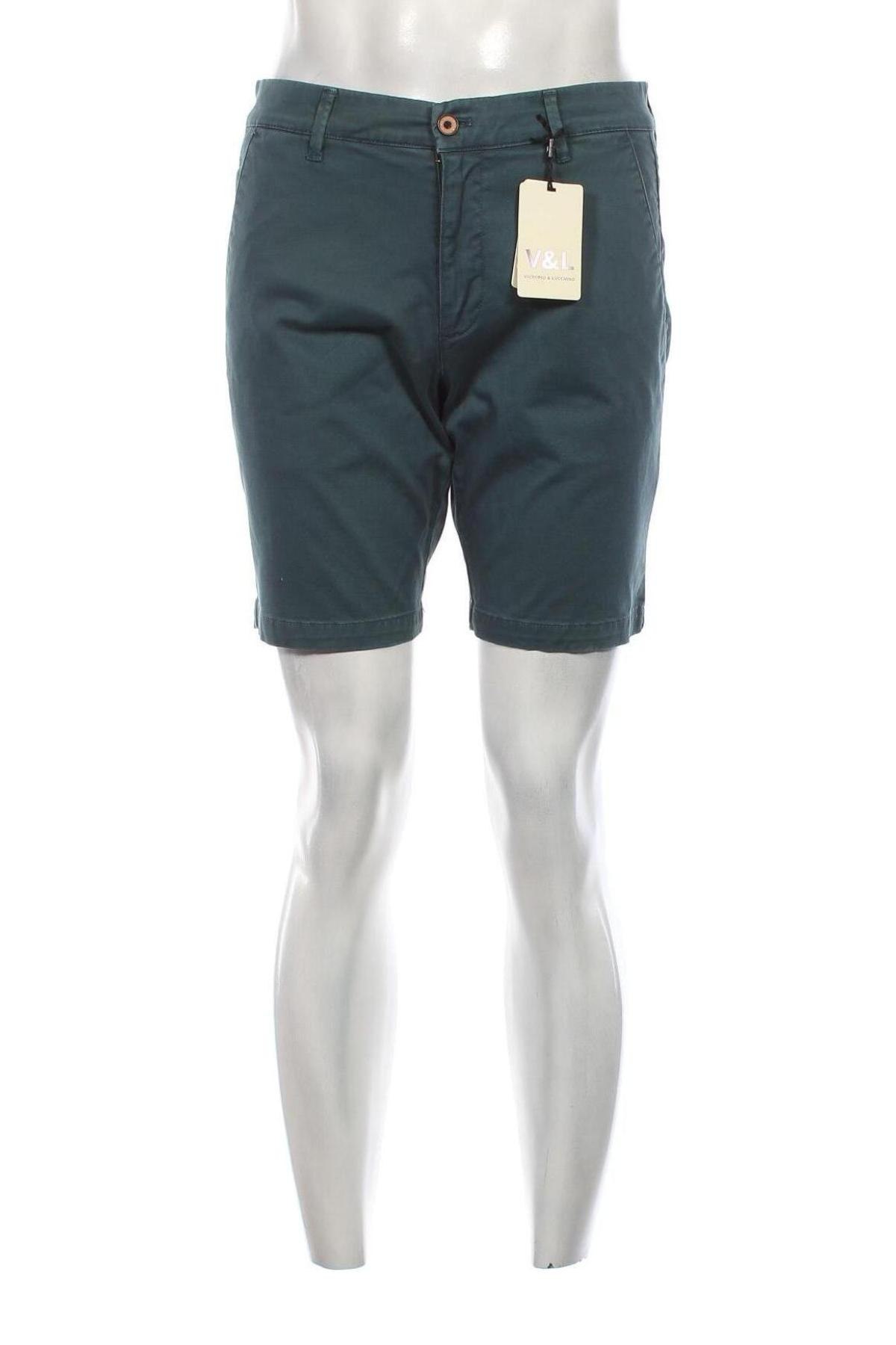 Ανδρικό κοντό παντελόνι Victorio & Lucchino, Μέγεθος M, Χρώμα Πράσινο, Τιμή 44,85 €
