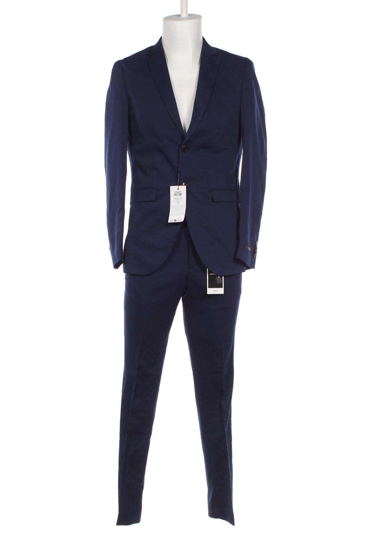 Ανδρικό κοστούμι Jack & Jones PREMIUM, Μέγεθος M, Χρώμα Μπλέ, Τιμή 84,54 €