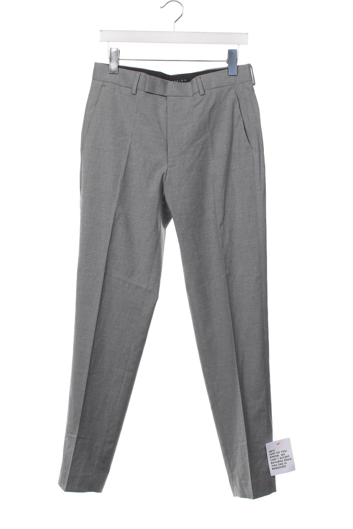 Pantaloni de bărbați ASOS, Mărime M, Culoare Gri, Preț 25,15 Lei