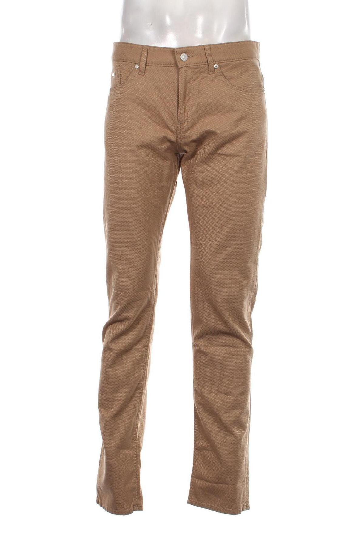 Pantaloni de bărbați BOSS, Mărime L, Culoare Bej, Preț 623,49 Lei