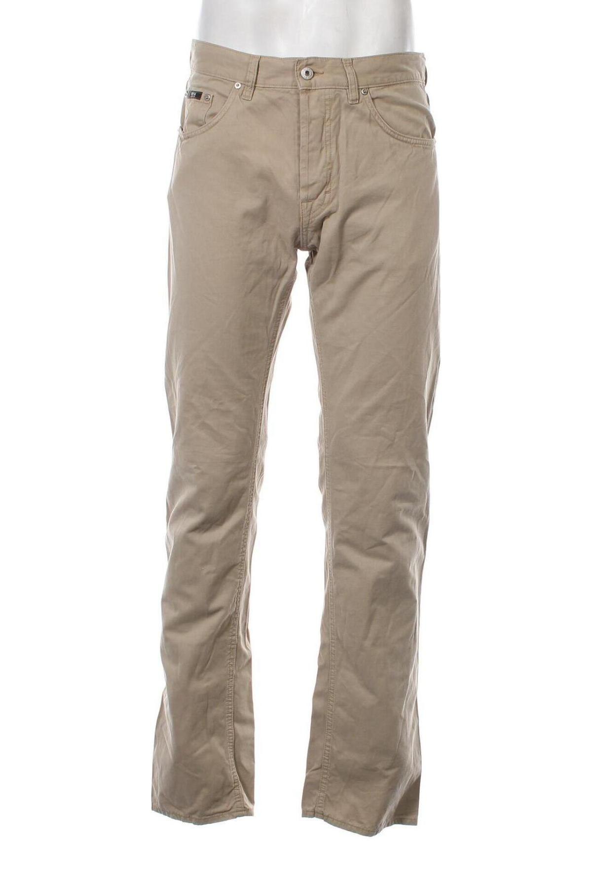 Мъжки панталон BOSS, Размер M, Цвят Бежов, Цена 45,01 лв.