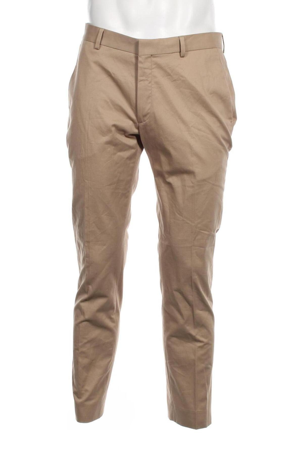Ανδρικό παντελόνι Dressmann, Μέγεθος L, Χρώμα  Μπέζ, Τιμή 8,11 €