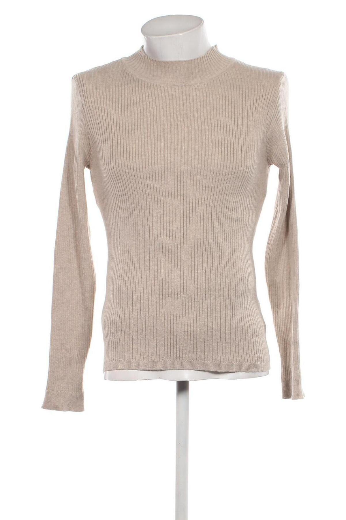 Ανδρικό πουλόβερ, Μέγεθος M, Χρώμα  Μπέζ, Τιμή 5,56 €