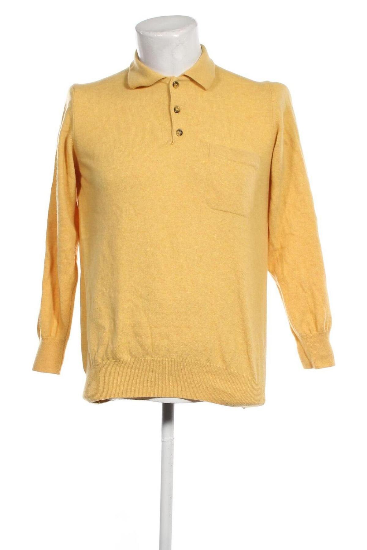 Мъжки пуловер, Размер M, Цвят Жълт, Цена 29,00 лв.