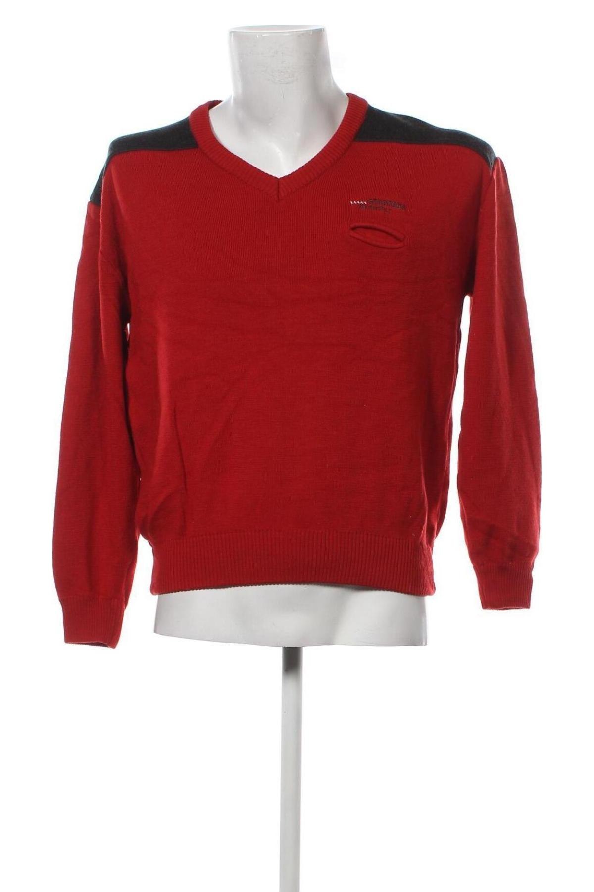 Мъжки пуловер, Размер M, Цвят Червен, Цена 8,70 лв.