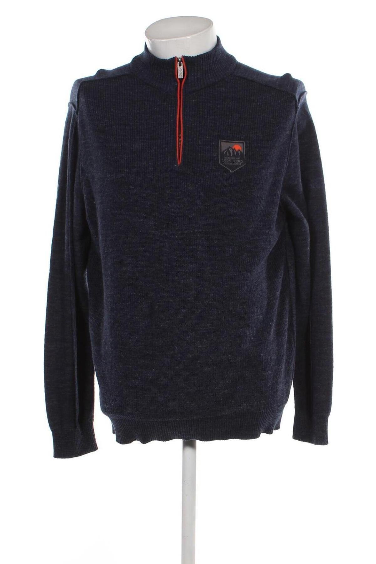 Ανδρικό πουλόβερ Canda, Μέγεθος XL, Χρώμα Μπλέ, Τιμή 9,15 €