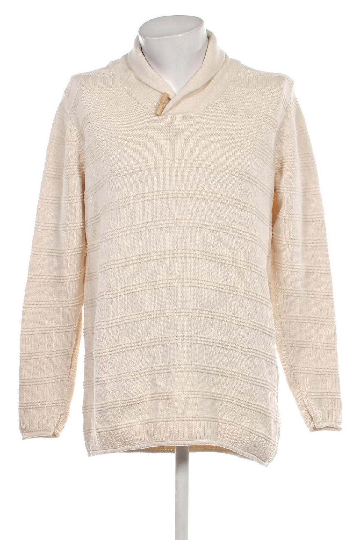 Herrenpullover Celio, Größe XXL, Farbe Ecru, Preis 10,90 €